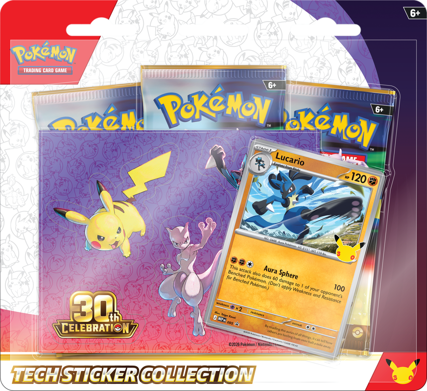 Pokémon TCG: 30th Celebration Tech Sticker Collection (Random Artwork)