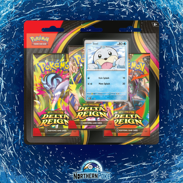 NorthernPoke — Delta Reign sealed 3-Pack Blister with Seel promotional card