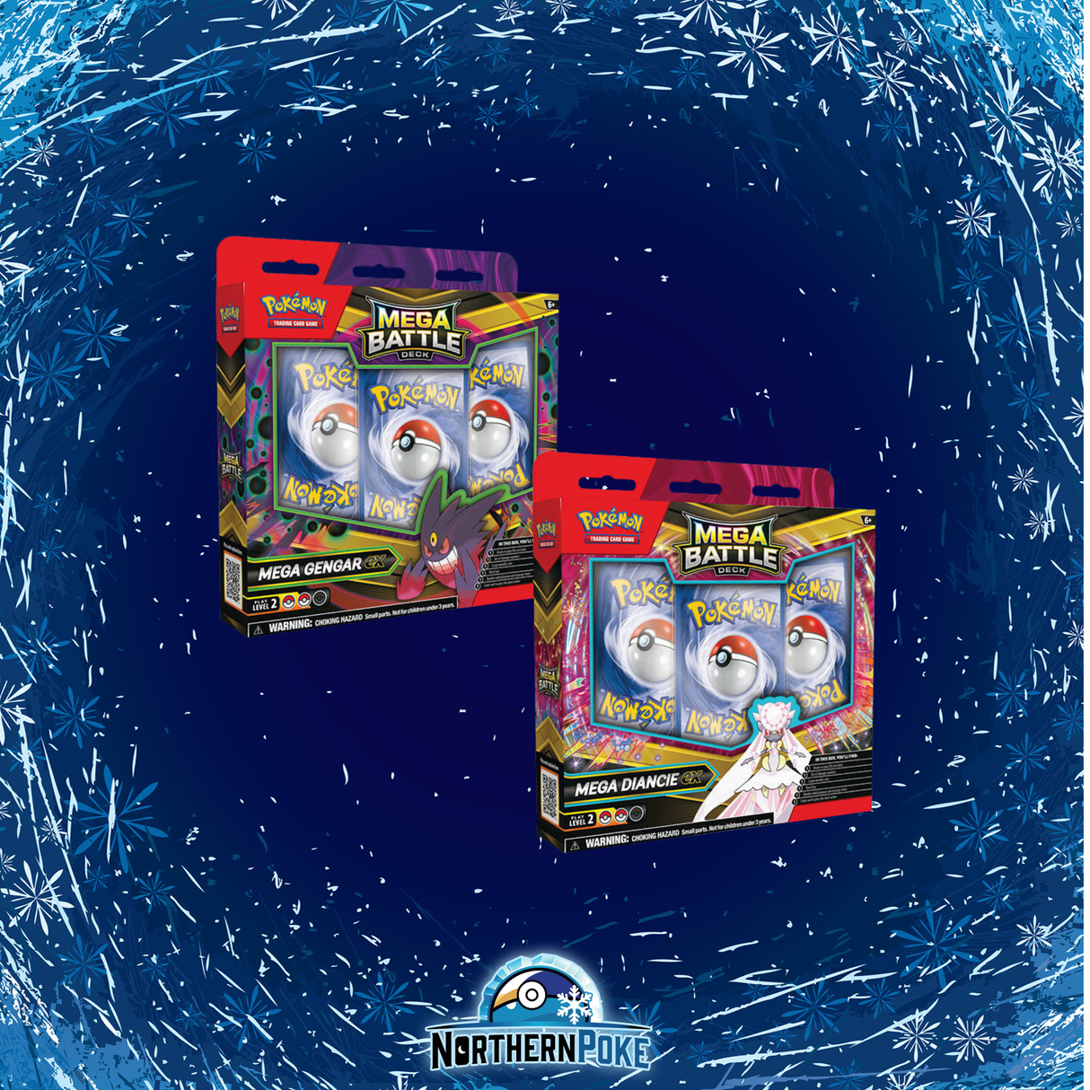 Mega Battle Deck: Mega Gengar ex/Mega Diancie ex SET OF 2