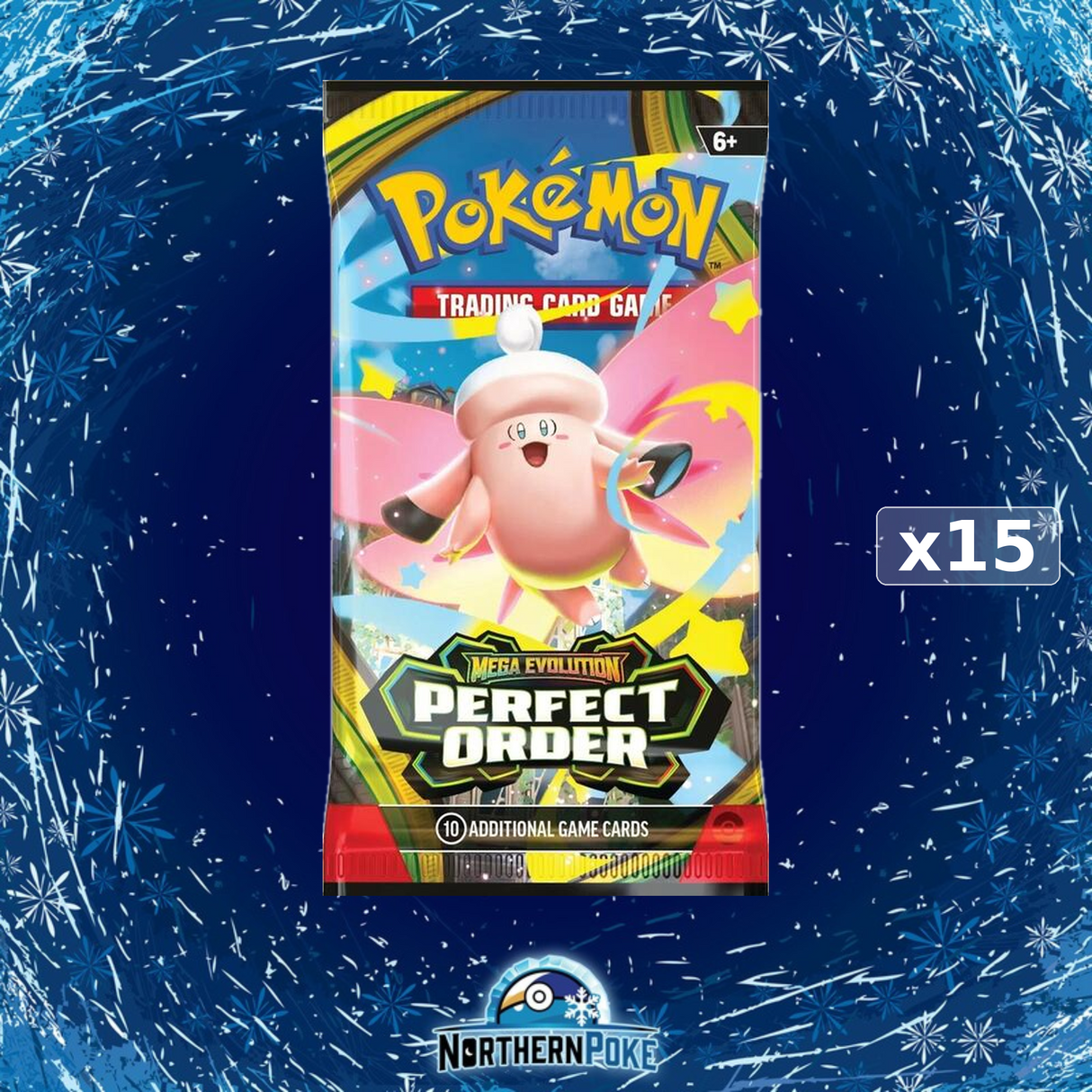Pokémon TCG: Perfect Order (ME03) Booster Pack 15-Pack Bundle
