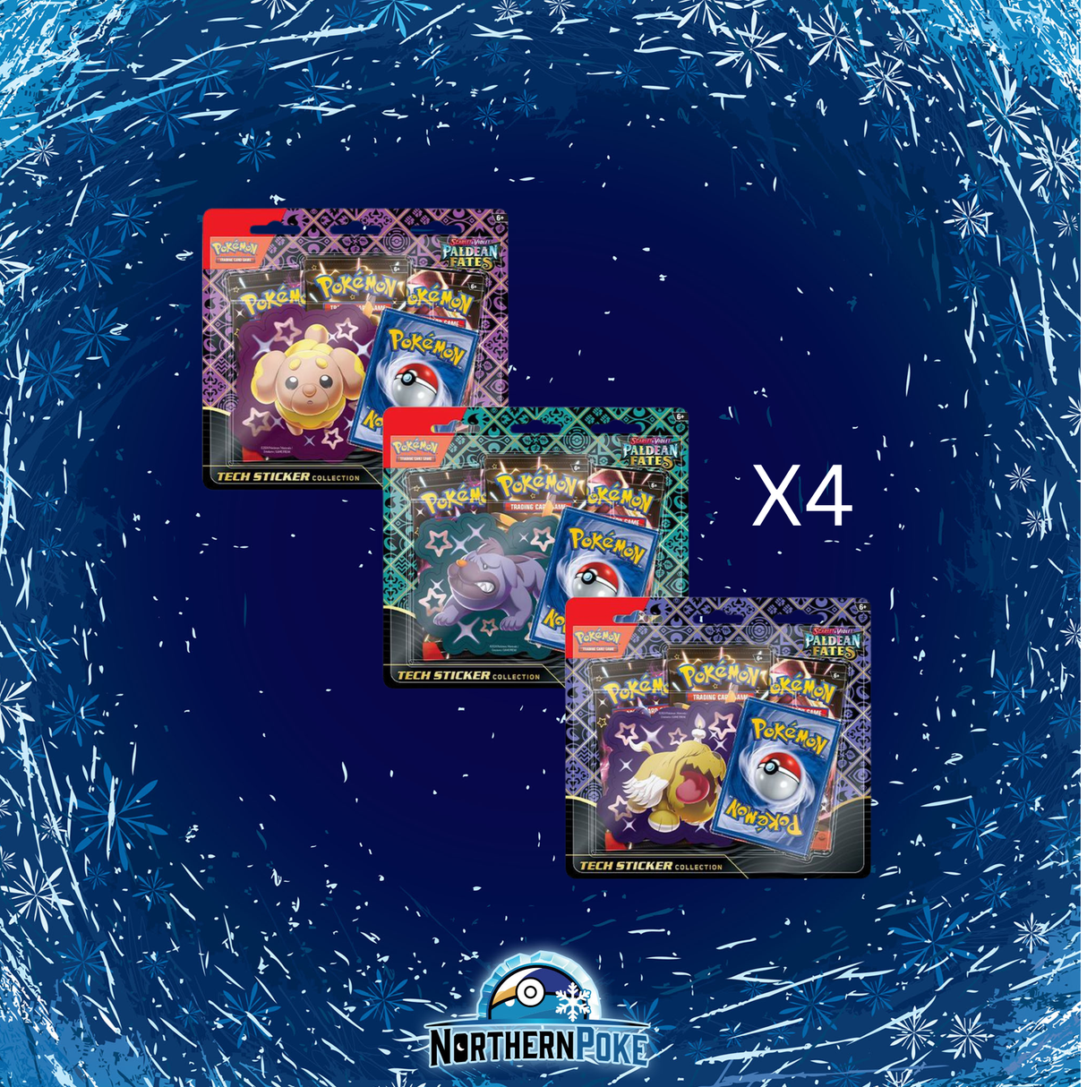 Paldean Fates Tech Sticker Collection Case