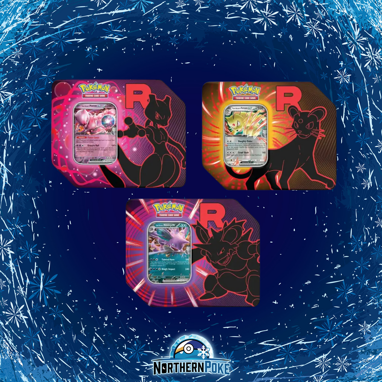 Pokemon TCG: Team Rocket Tin (RANDOM TIN ART)