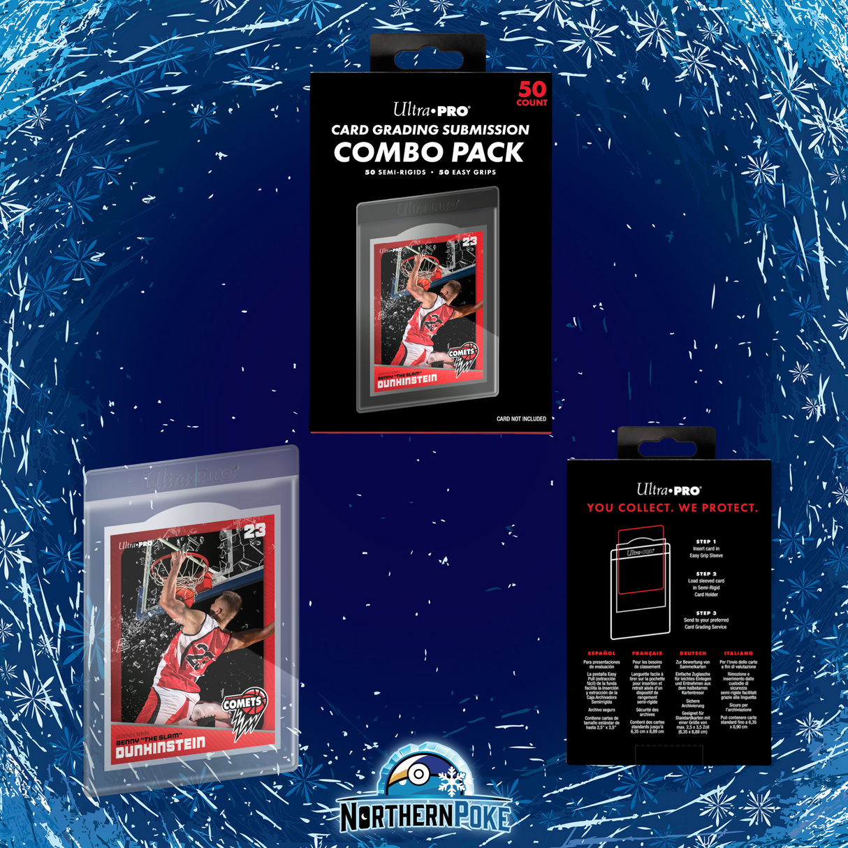 Ultra Pro Card Supplies Card Grading Submission Combo Pack [Includes 50 Semi-Rigids & 50 Easy Pull Sleeves] PRE-ORDER